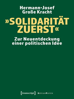 cover image of »Solidarität zuerst«